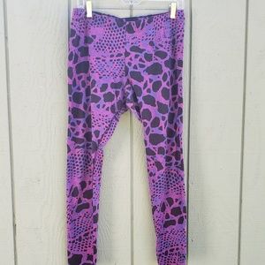 Pink and Purple Graphic Nike Leggings